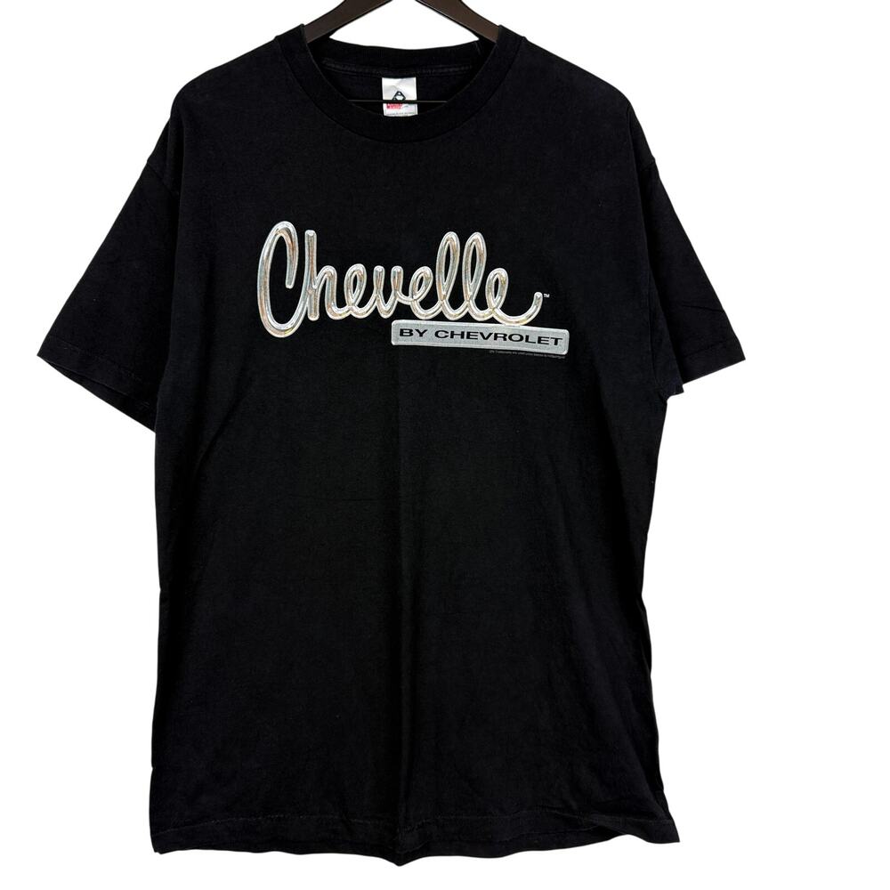 Vintage Y2K Chevelle by Chevrolet TShirt Black AAA - Mens L